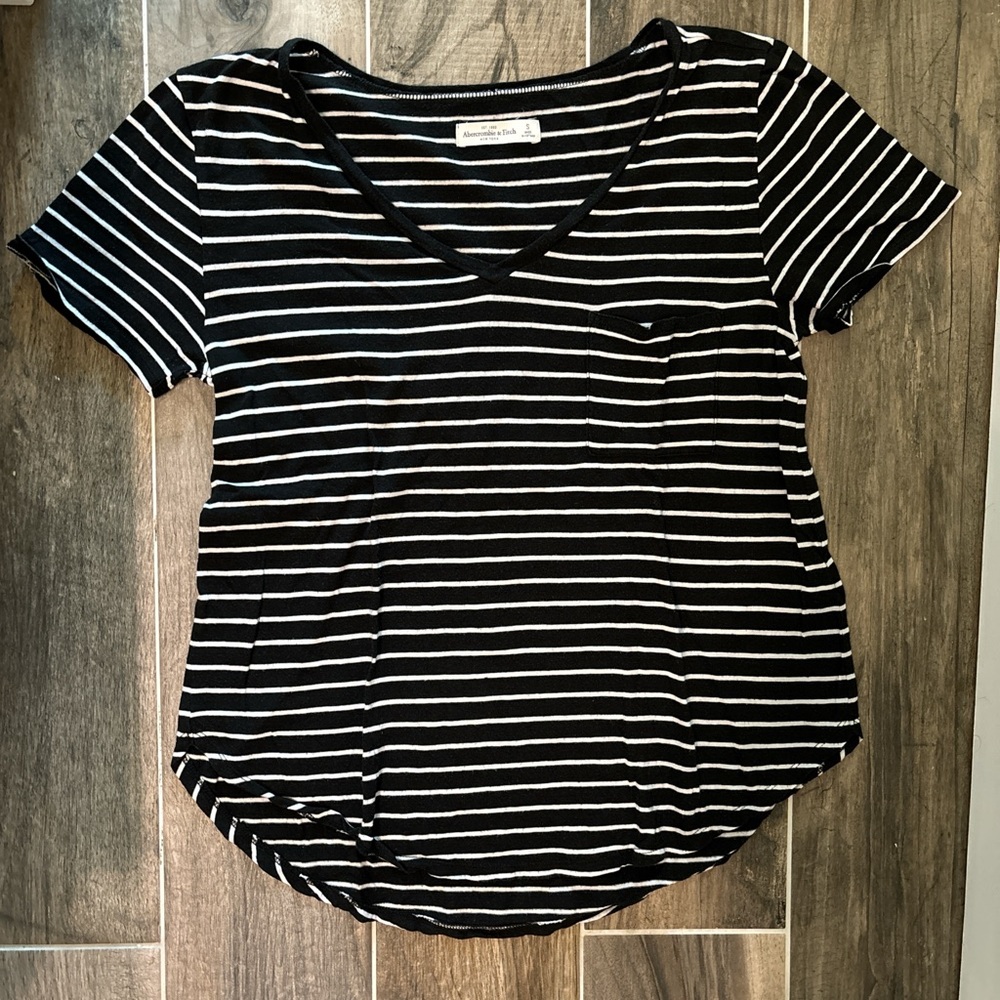 Black and white striped top from Abercrombie & Fitch